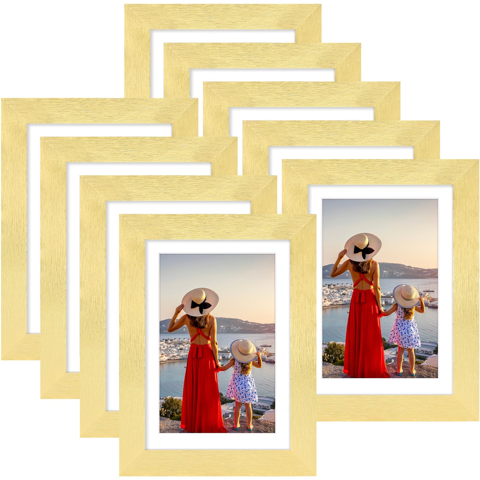Vittanly 5x7 Picture Frames for Wall Set of