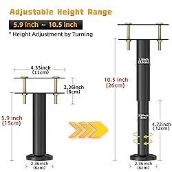 Wlrrcwdttc 4 Pcs Adjustable Height Bed Support Legs