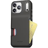 ENCASED® for iPhone 17 Pro Wallet Case with Built-in Card Holder Slot (Matte Black)