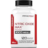 Piping Rock Nitric Oxide Supplement | 3000mg | 120 Capsules | Precursor for Men and Women | Max Blend with L Arginine and L Citrulline | Non-GMO, Gluten Free