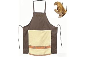HIPINGSTORE Head Chef Prank Apron with Pocket, Funny Hidden Surprise, Novelty Cooking Gag Gift for Men, Father's Day gifts