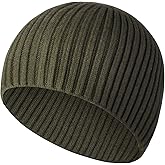 Heniho Winter Wool Beanies for Men Women, Warm Plain Toboggan Hats Ski Running Knit Skull Cap