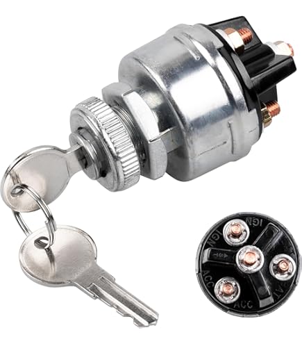 thumbnail image 2 of Universal 4-Position Ignition Switch With Key - 12V For Cars, Trucks, Tractors, ATVs & More 2 of 12