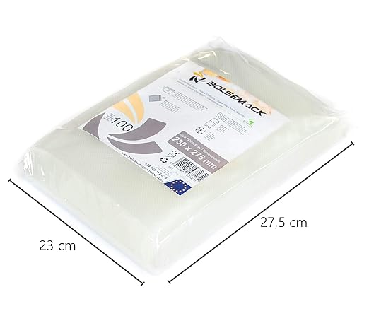 Bolsas de vacío gofradas 230x275mm. (100 uds.): Amazon.es: Hogar