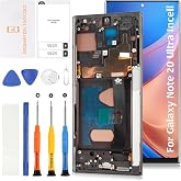 Olivechard InCell Note 20 Ultra LCD Screen Replacement (No Fingerprint/Smaller Viewing) for Samsung Galaxy Note 20 Ultra with Mystic Black Frame N986B/U/W LCD Screen Touch Digitizer Assembly