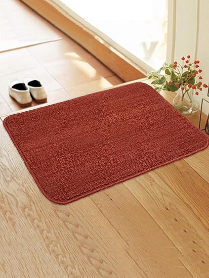 Buy Saral Home Solid Door Mat Maroon Polypropylene 40 X 60 Cm Online At Low Prices In India Amazon In