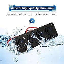 Rocker Switch Panel 20A Waterproof On Off 12V