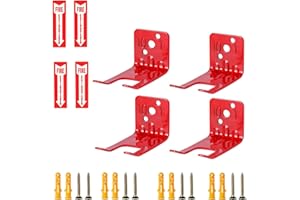 Hysgscwd 4 Set Universal Fire Extinguisher Bracket, Fire Extinguisher Mount Bracket and Signs, Wall Mount Fork Style Fire Ext