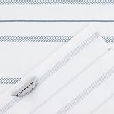 KitchenAid Albany Towel 4-Pack Fog Blue White 16x26 Set view 5