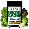Lettuce Heirloom Varieties Seed Pack | 10 Varieties of Lettuce Seeds for Planting | Diverse Salad Garden, Perfect for Canadia