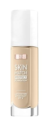 Astor Skin Match Protect Make Up, golden beige, Farbe 102, 1er Pack (1 x 30 ml)