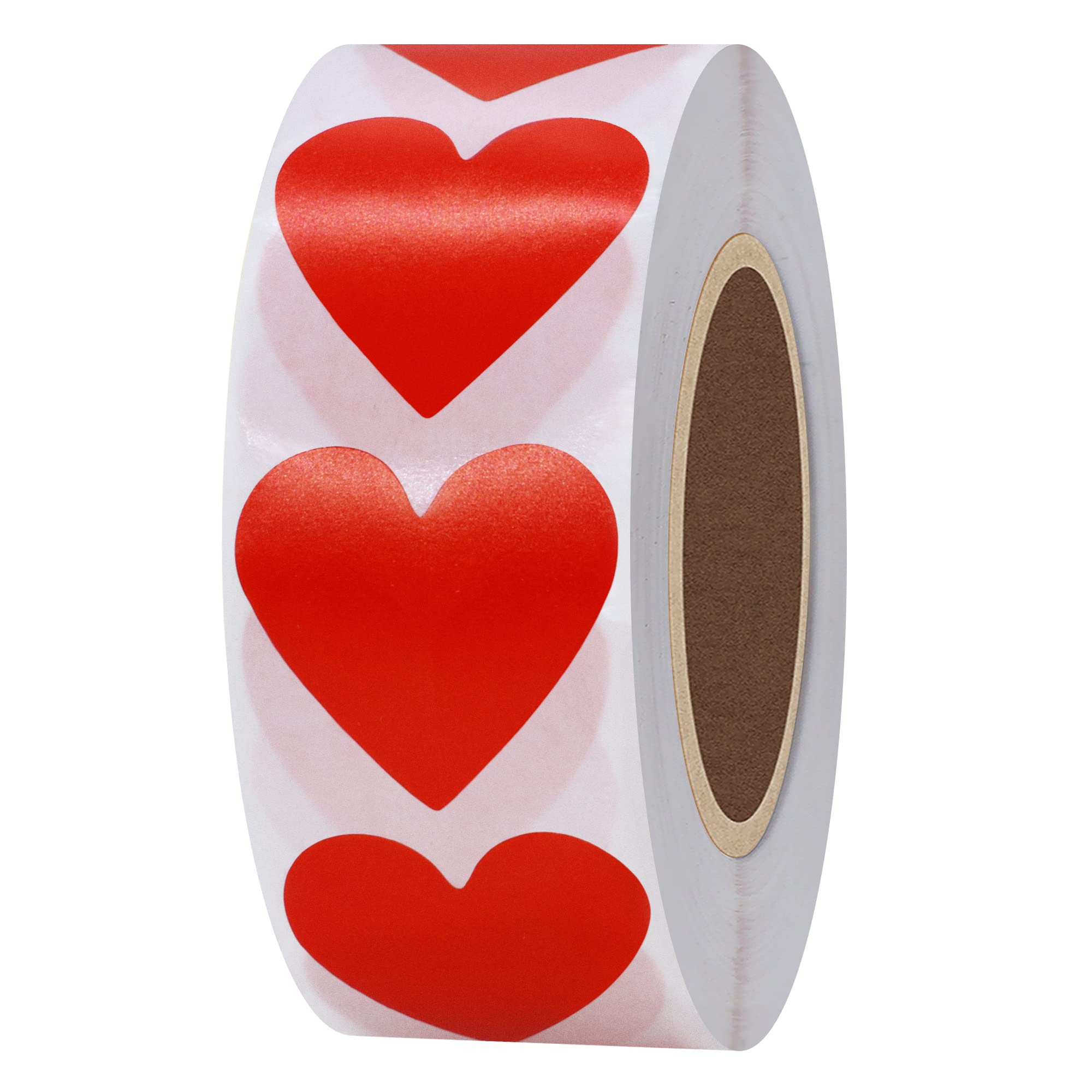 Hylabelest Color Coding Dot Labels 30mm Love Heart Stickers (Red)