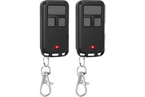 PEVXOU 2 for Liftmaster Chamberlain Craftsman Garage Door Opener Remote 890Max, Key Chain Garage Door Opener Remote for Purple Red Yellow Orange Green Learn Buttons