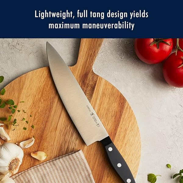HENCKELS PREMIUM QUALITY 15-PIECE KNIFE SET WITH BLOCK, RAZOR-SHARP, GERMAN ENGINEERED KNIFE INFORMED BY OVER 100 YEARS OF MASTERFUL KNIFE MAKING, LIGHTWEIGHT AND STRONG, DISHWASHER SAFE