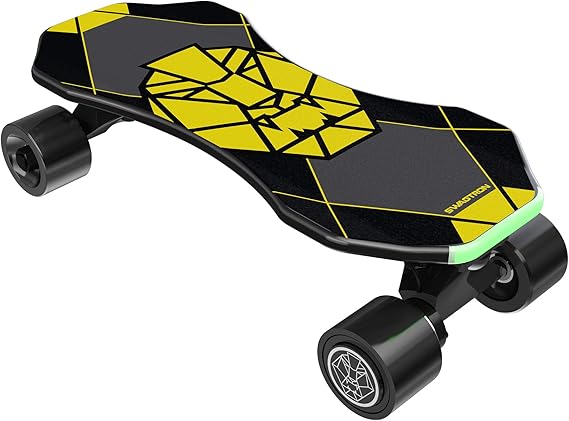 Swagtron Swagskate NG-3 Electric Skateboard for Kids, Teens | Kick-Assist A.I. Smart Sensors | Mini E-Cruiser Skateboard w/Move-More/Endless Mode | 9&amp;rdquo; Deck 72mm Wheels (NG-3)