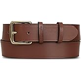 Eddie Bauer Women's Casual Leather Belts with Durable Metal Buckle