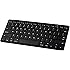 Jelly Comb Universal Bluetooth Keyboard Ultra Slim for Windows Android iOS PC Tablet Smartphone, Black