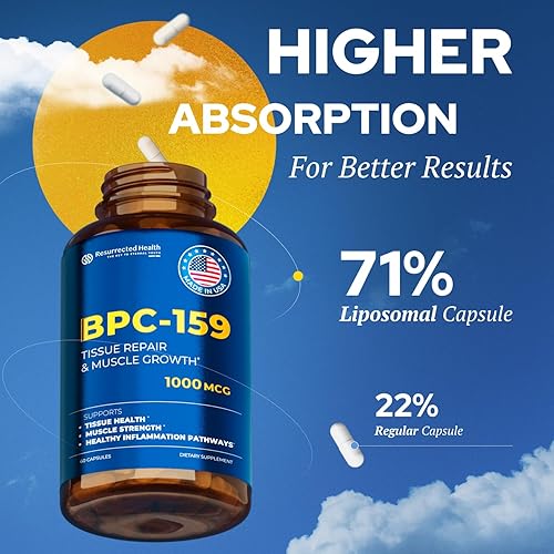 Ressurected Health BPC 157 Alternative - High Potency BPC-159 for Muscle &  Workout Recovery - Research Proven Quality - 60 Capsules, 1000 mcg in Kenya 