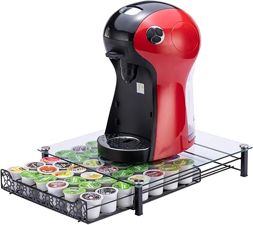 Amazon Com Odd Easy Coffee Pod Holder Glass Top Drawer Capsule