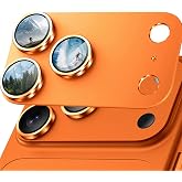 Ratcase Camera Lens Protector for iPhone 17 Pro, AR Anti-Reflective Tempered Glass, Precision Fit, Easy Installation with Alignment Tool, Orange