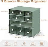 JOENCOST Desk Organizer with 9 Drawers 4 Tier Stackable Storage ABS view 2