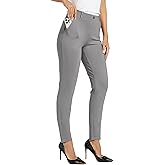 WILLIT Women's Yoga Dress Pants Skinny Work Slacks Leggings Slim Fit Stretch Office Casual Pants Pockets 27"/28"/29"/30"