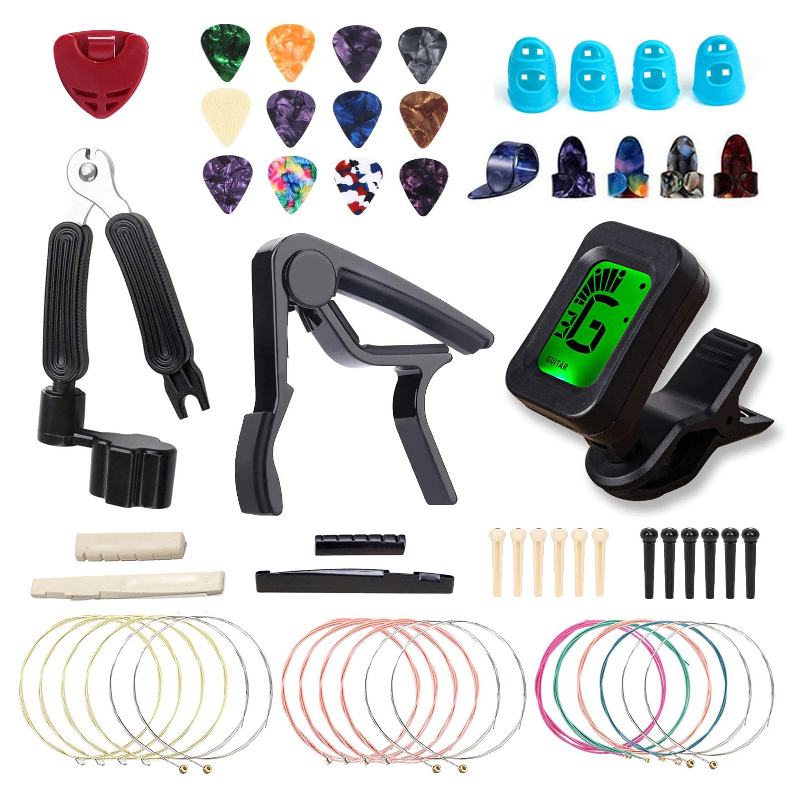 Guitar Accessories Kit with Guitar Strings,Guitar