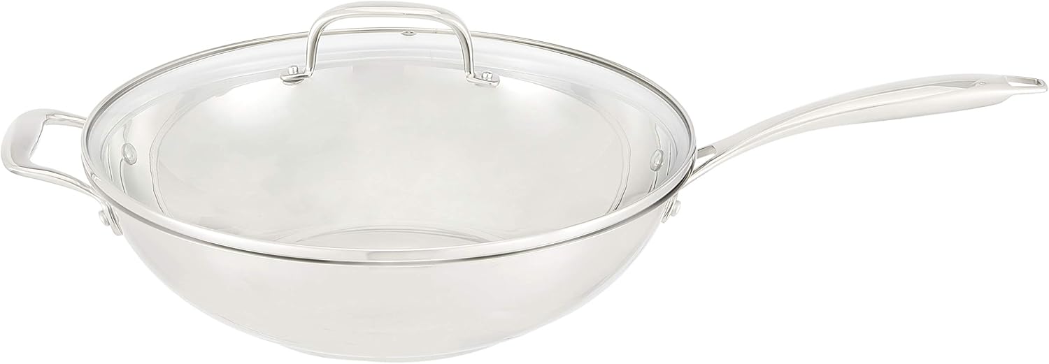 AmazonBasics Stainless Steel Wok, 12.5Inch Amazon.ca Home & Kitchen