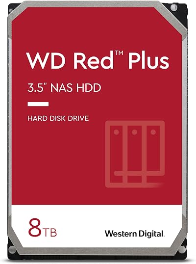 Western Digital WD Red 8TB 3.5 NAS Internal Hard Drive 5400 RPM WD80EFAX