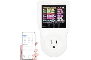 Electricity Usage Monitor Plug Intelligent Outlet Plug in Socket Power Meter Watt Meter AC85265V