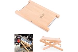 WESOLO 2024 New Wood Guitar Footstool Elm Wood Adjustable Guitar Pedal Foot Rest Stool (28x10cm)