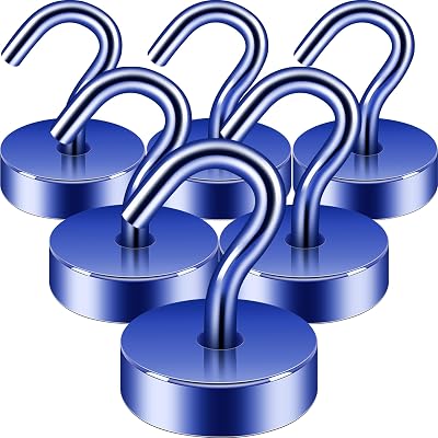 Neosmuk Magnetic Hooks 40lb+ Heavy Duty Navy Blue Cruise Ship Essentials