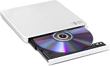 Hitachi LG GP60 External DVD Drive Slim Portable USB 2.0 8x White view 2