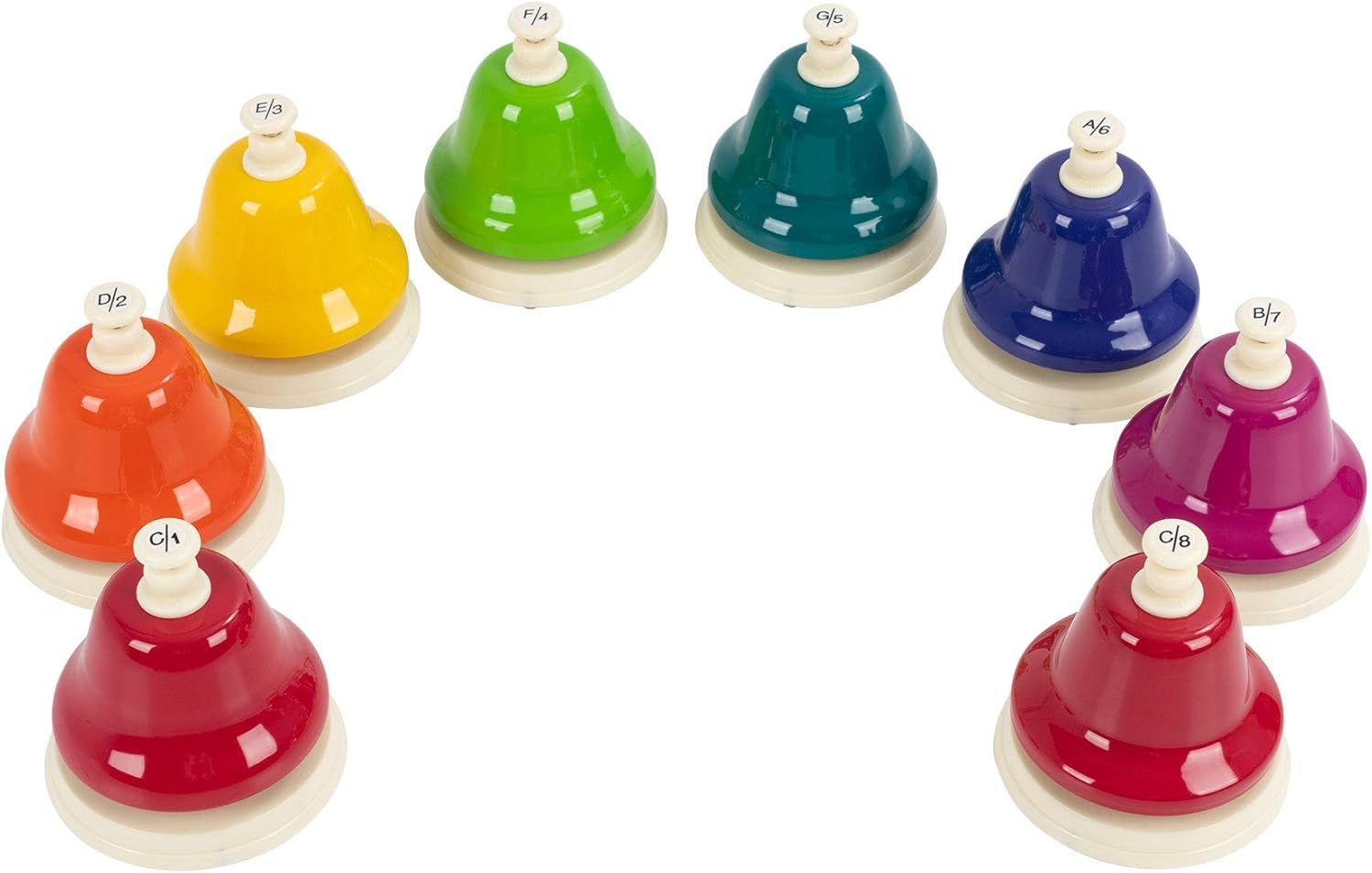 Percussion Plus Desk Bells, Multicolor, Set of 8 Amazon.co.uk Musical