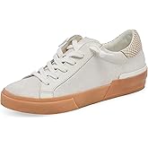 Dolce Vita Women's Zina Sneaker, Ivory Multi Crackled Leather, 6.5
