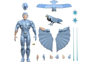 Super7 ULTIMATES! SilverHawks Quicksilver - 7" SilverHawks Action Figure with Accessories Classic Cartoon Collectibles and Retro Toys