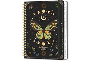 2026 Planner 8.5 x 11, Large Agenda Daily Planners with Tabs, A4 Spiral Bound Calendar 2026 Planner, 12 Month Weekly and Mont