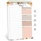 To Do List Notepad - To Do List Notebook for Work with 52 Sheets, Undated Daily Planner Perfect for Enhanced Productivity and Goal Achievement - Boho