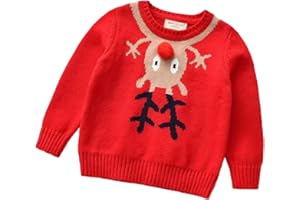 SALIUENTM Kids Toddler Baby Girl Boy Knit Crewneck Sweater Cotton Pullover Sweatshirt Tops Warm Fall Winter Clothes