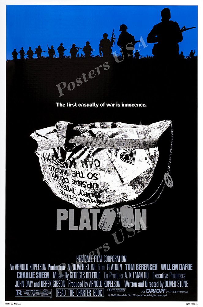 Posters USA Platoon Movie Poster GLOSSY FINISH - MOV069 (24" x 36" (61cm x 91.5cm))