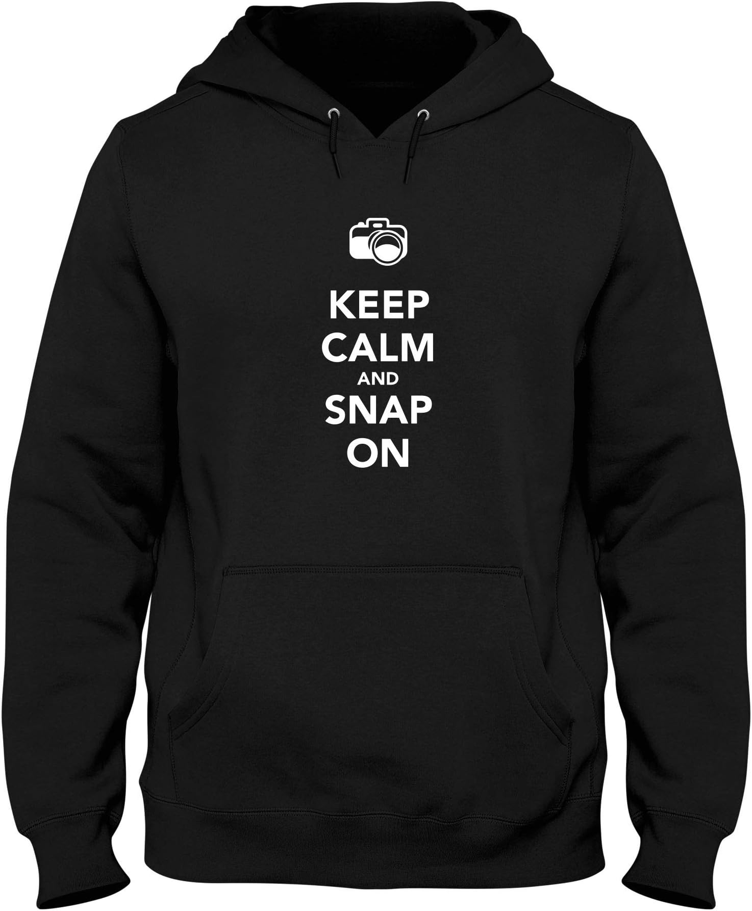Sweatshirt Hoodie Black TKC0602 Keep Calm and SNAP ON