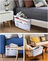 ERKOON Bedside Caddy Organiser Grey Felt Bedside Organizer Bag view 7