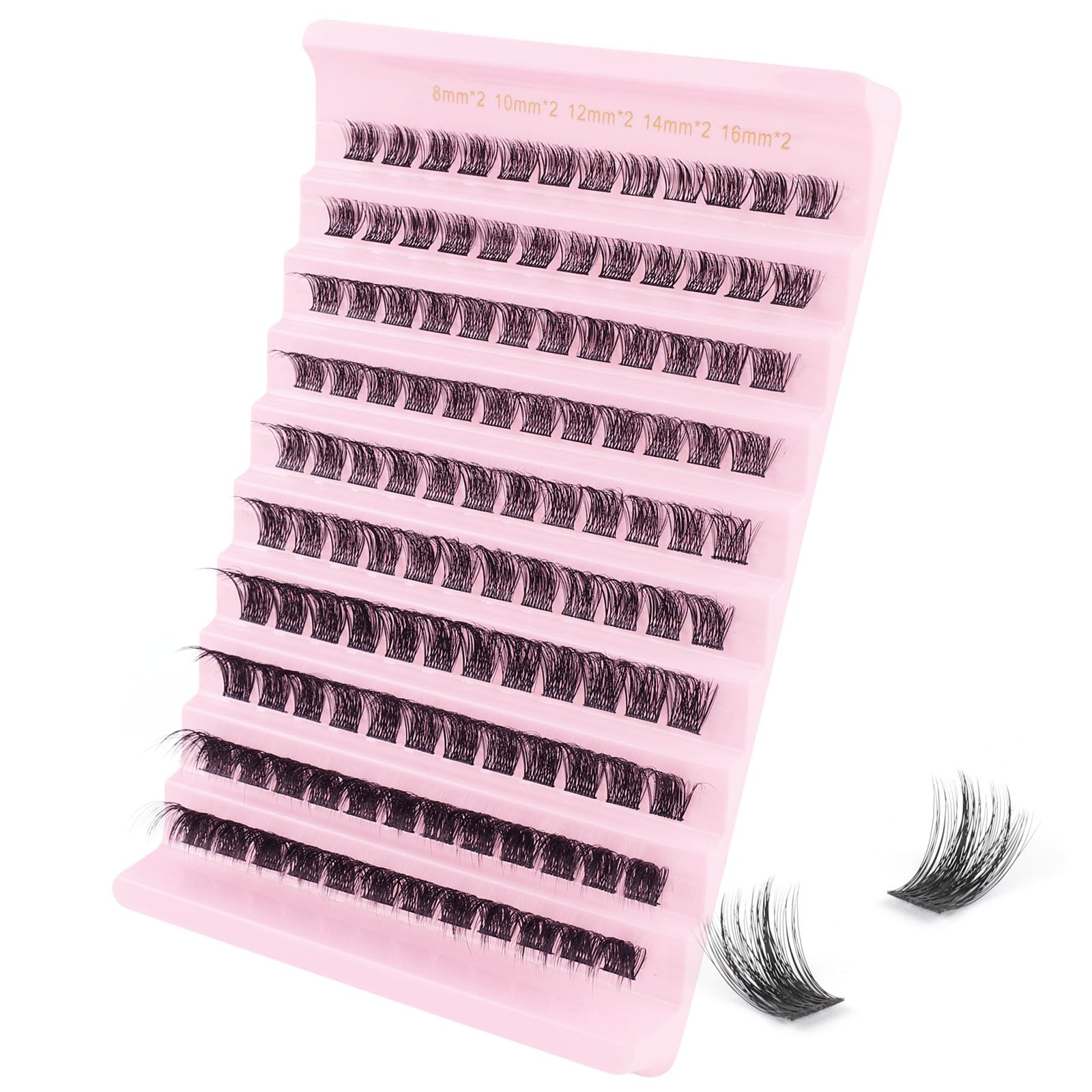 Sixstarhair Lashes Individual Cluster D Curl 120pcs Fluffy Cluster Lashes 8-16mm Natural Look Diy Eyelashes Individual Cluster Eyelash Extensions