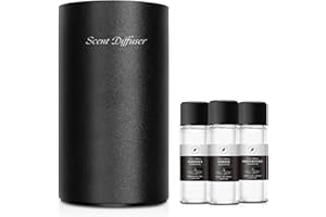 EVCZEN Waterless Essential Oil Diffuser Starter Kit - No Water Needed, Battery Operated Mini Scent Air Machine, Included 3x20ML Essential Oils, Portable Aromatherapy Diffuser for Home & Car & Office, Black
