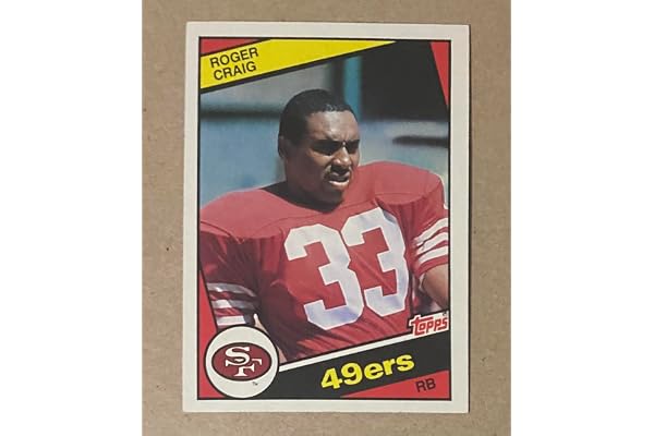 Roger Craig Rookie Card #353 1984 Topps Trading Card Officially Licensed