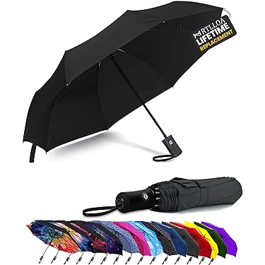 Travel Umbrella Brazil Flag - Portable Folding Umbrella Windproof