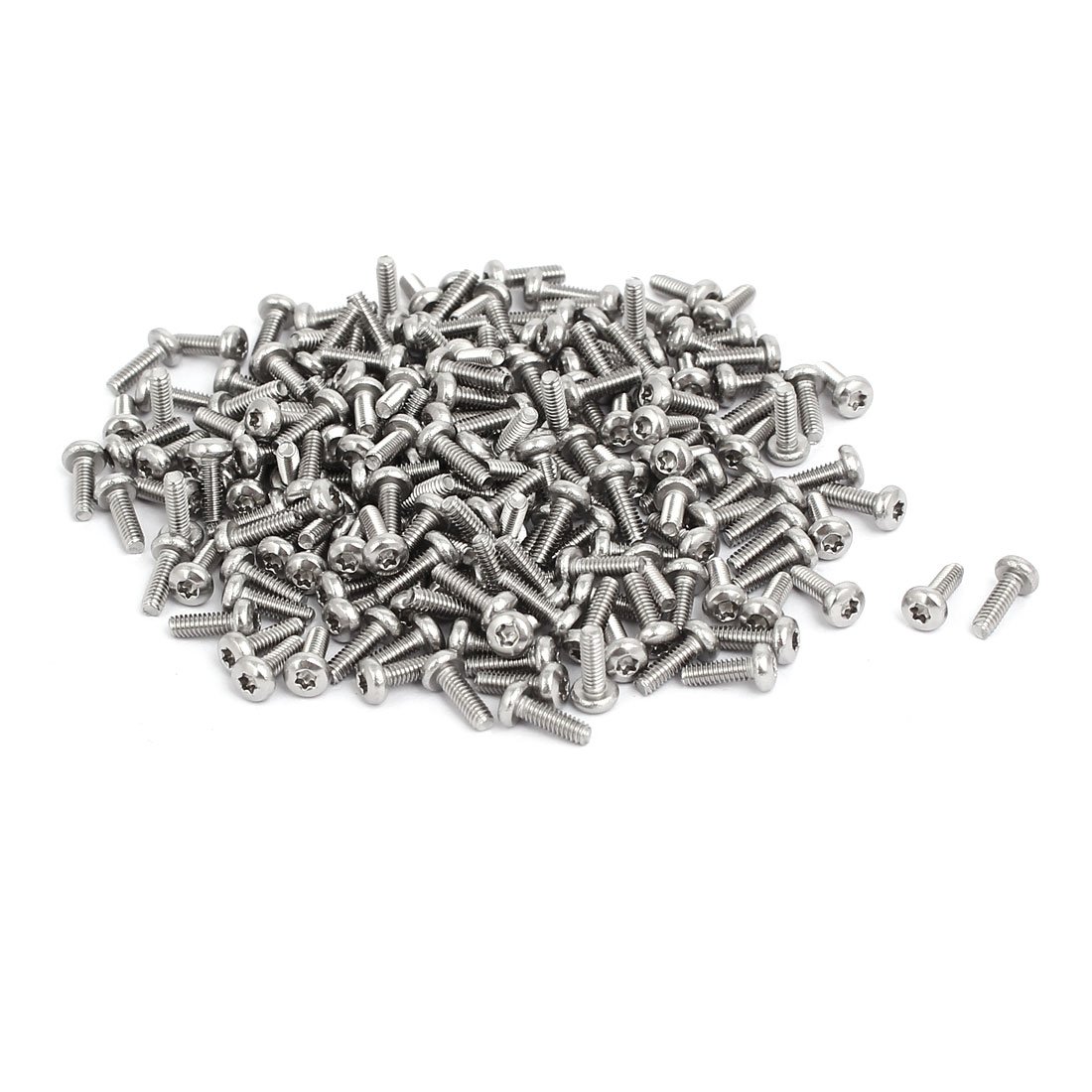 sourcingmap M2x6mm 304 Stainless Steel Button Head Torx Screws Bolts T6 Drive 200pcs — image 1