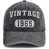 Vintage 1960 1961 1962 1963 1962 1965 1966 1967 1968 1969 Hat for Men Women, Funny Adjustable Cotton Birthday Baseball Cap