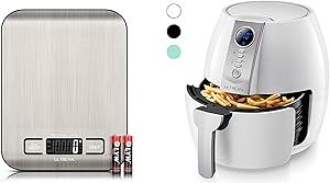 Ultrean Digital Food Scale and Ultrean 4.2 Quart (4 Liter) Air Fryer