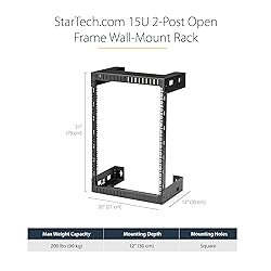 StarTech.com 2-Post 15U Heavy-Duty Wall-Mount